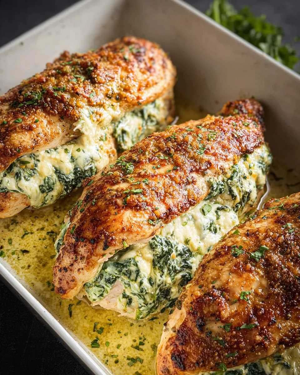 Spinach Stuffed Chicken Fillets Spinach