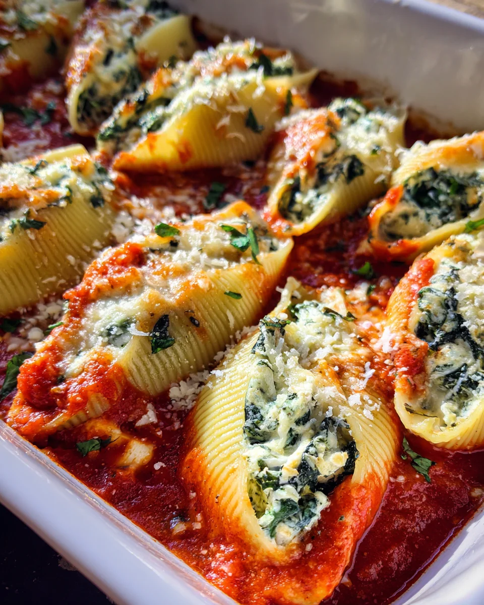 Spinach and Ricotta Stuffed Shells Recipe