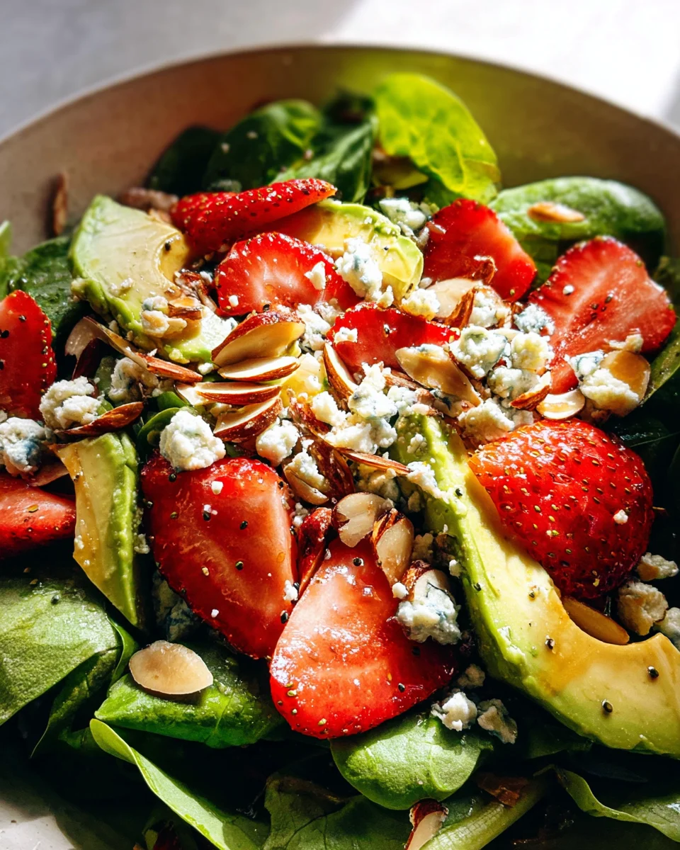 Strawberry Avocado Spinach Salad with Poppyseed Dressing 23 Strawberry