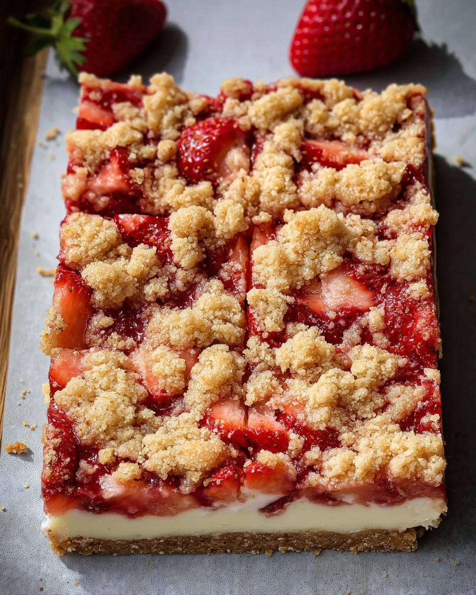 Strawberry Cheesecake Bars Strawberry