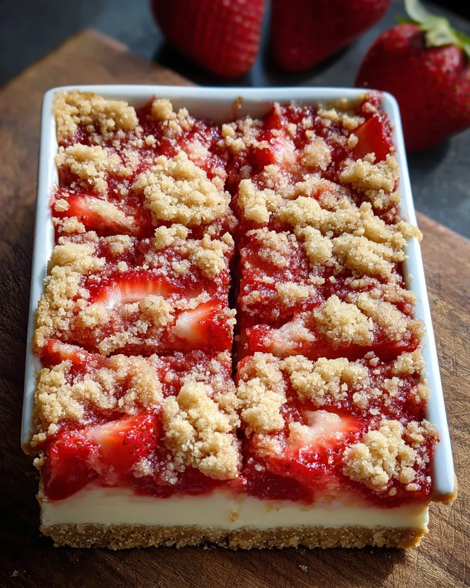 Strawberry Cheesecake Bars Strawberry