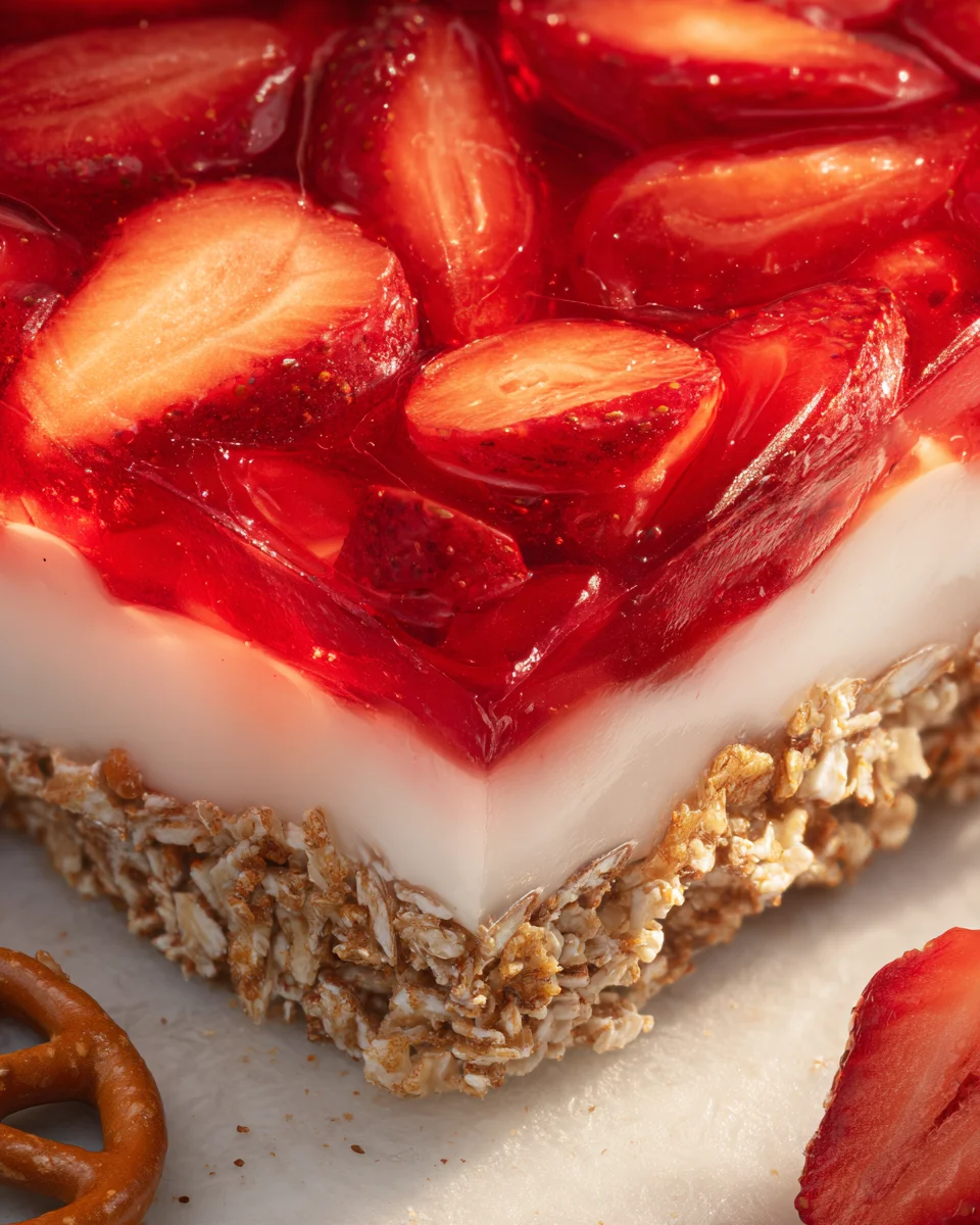 Strawberry Pretzel Jello Salad