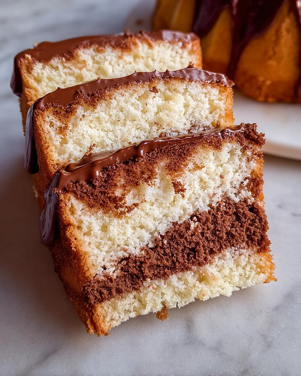 Three Layer Pound Cake