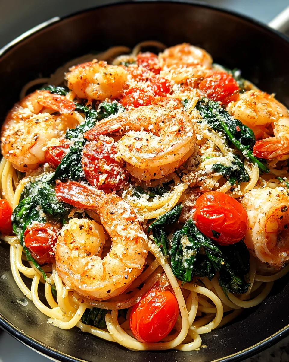 Tomato Spinach Shrimp Pasta 21 Tomato