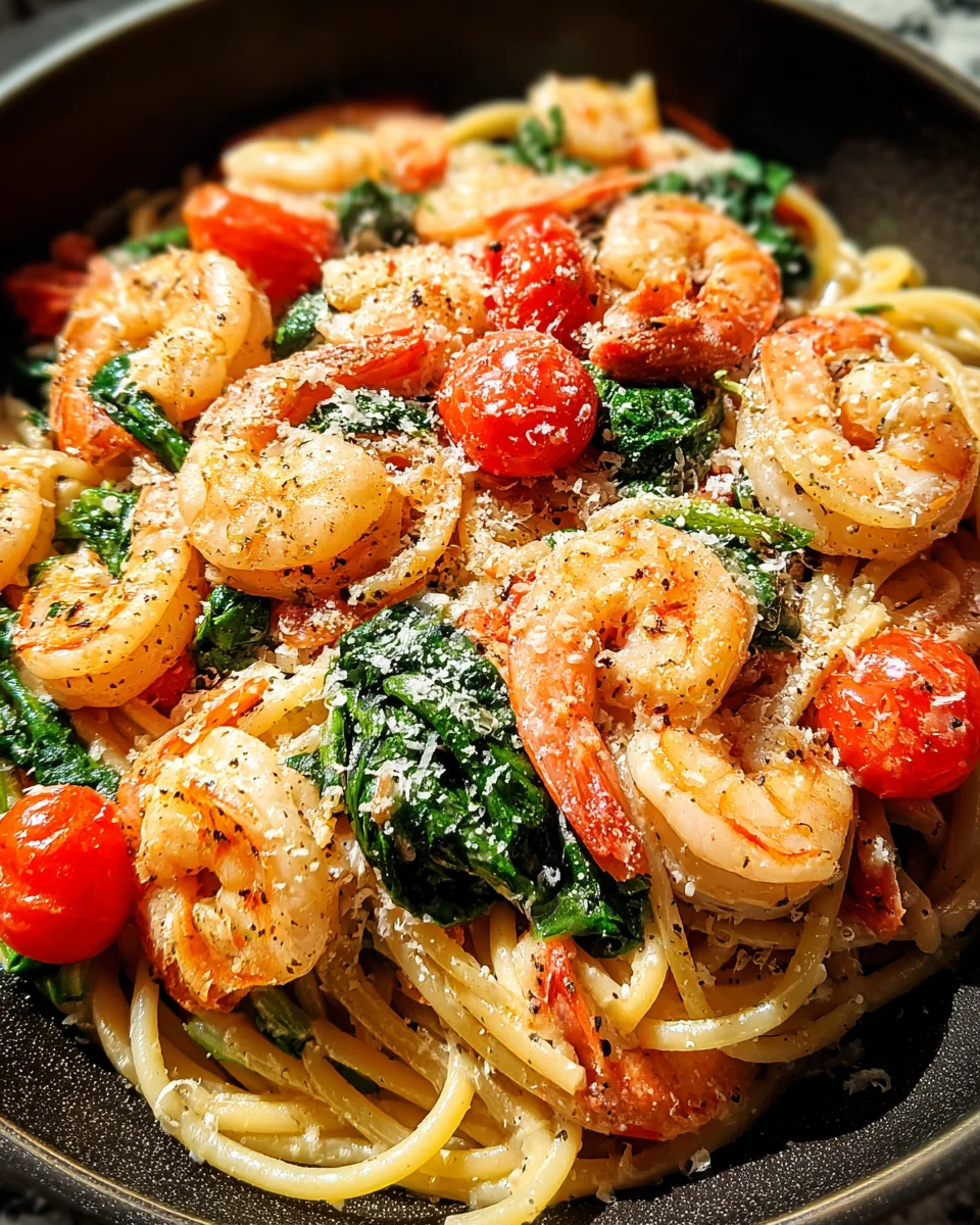 Tomato Spinach Shrimp Pasta 22 Tomato