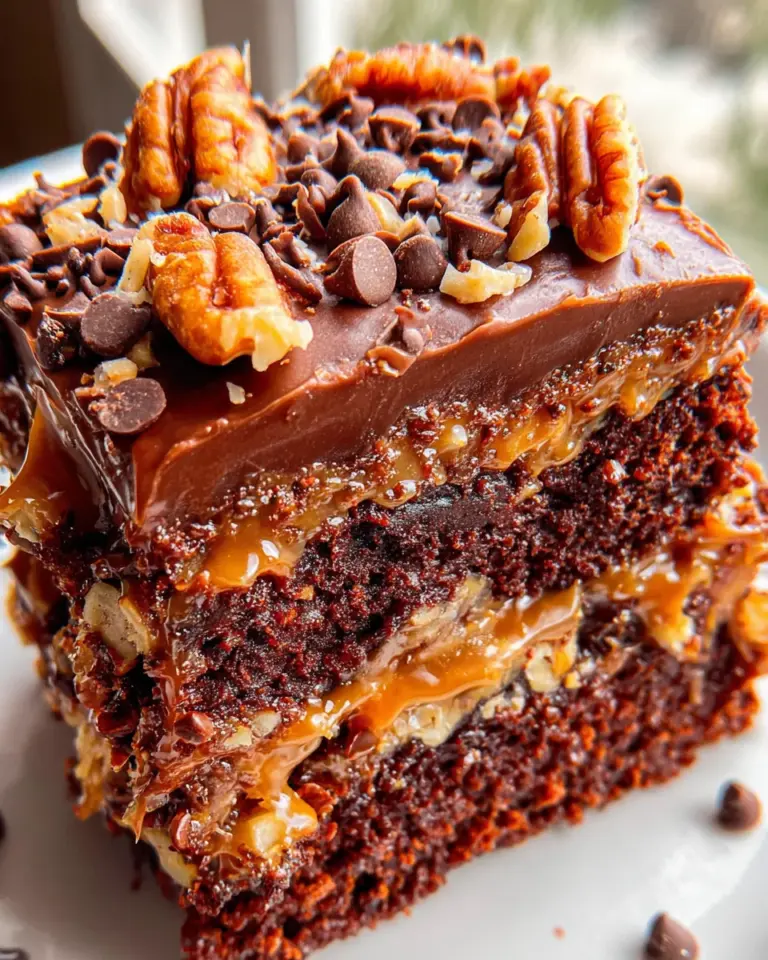 Turtle Caramel Cake