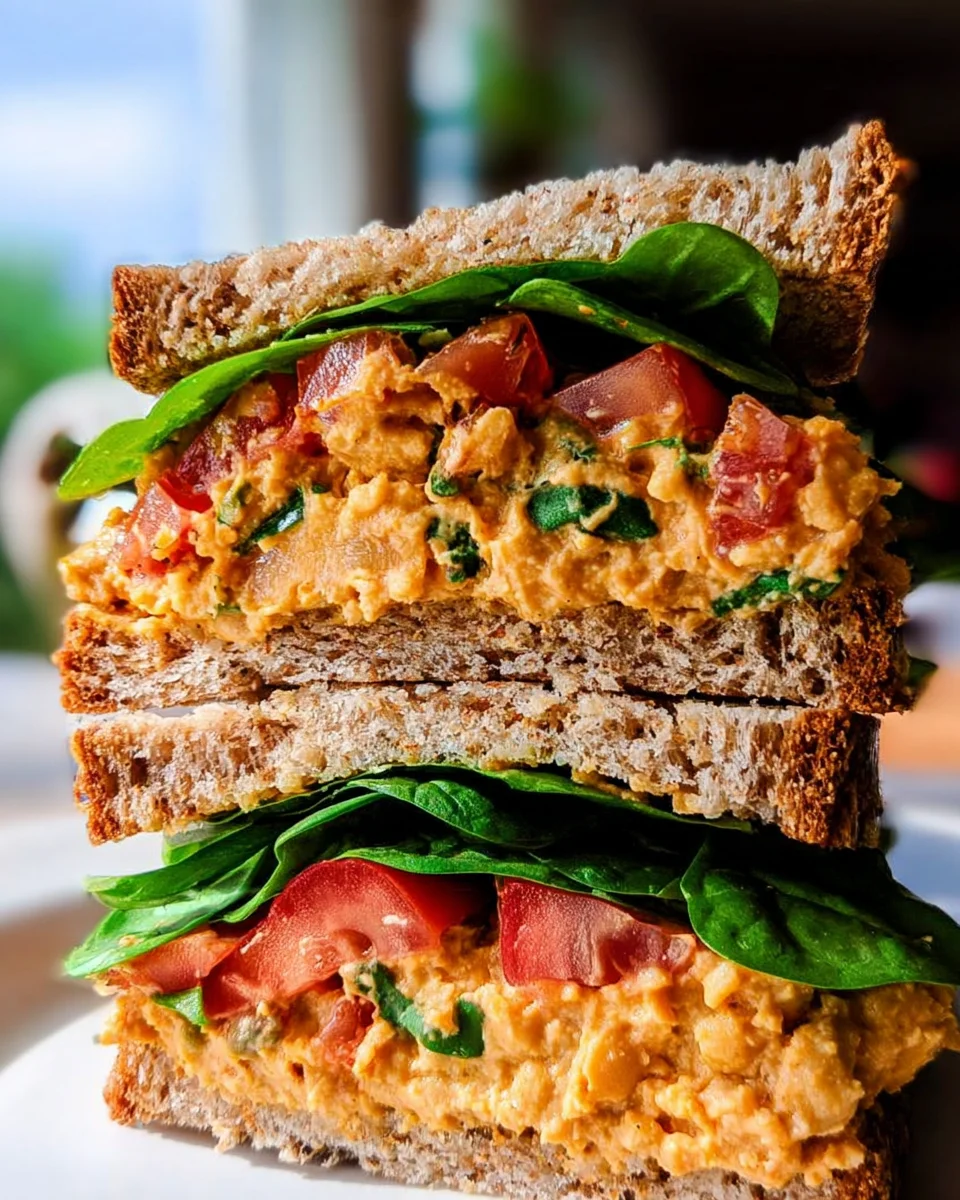 Vegan Buffalo Chickpea Salad Sandwich 17 Vegan