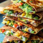Vegan Quesadillas with Black Beans and Avocado Vegan Quesadillas with Black Beans and Avocado