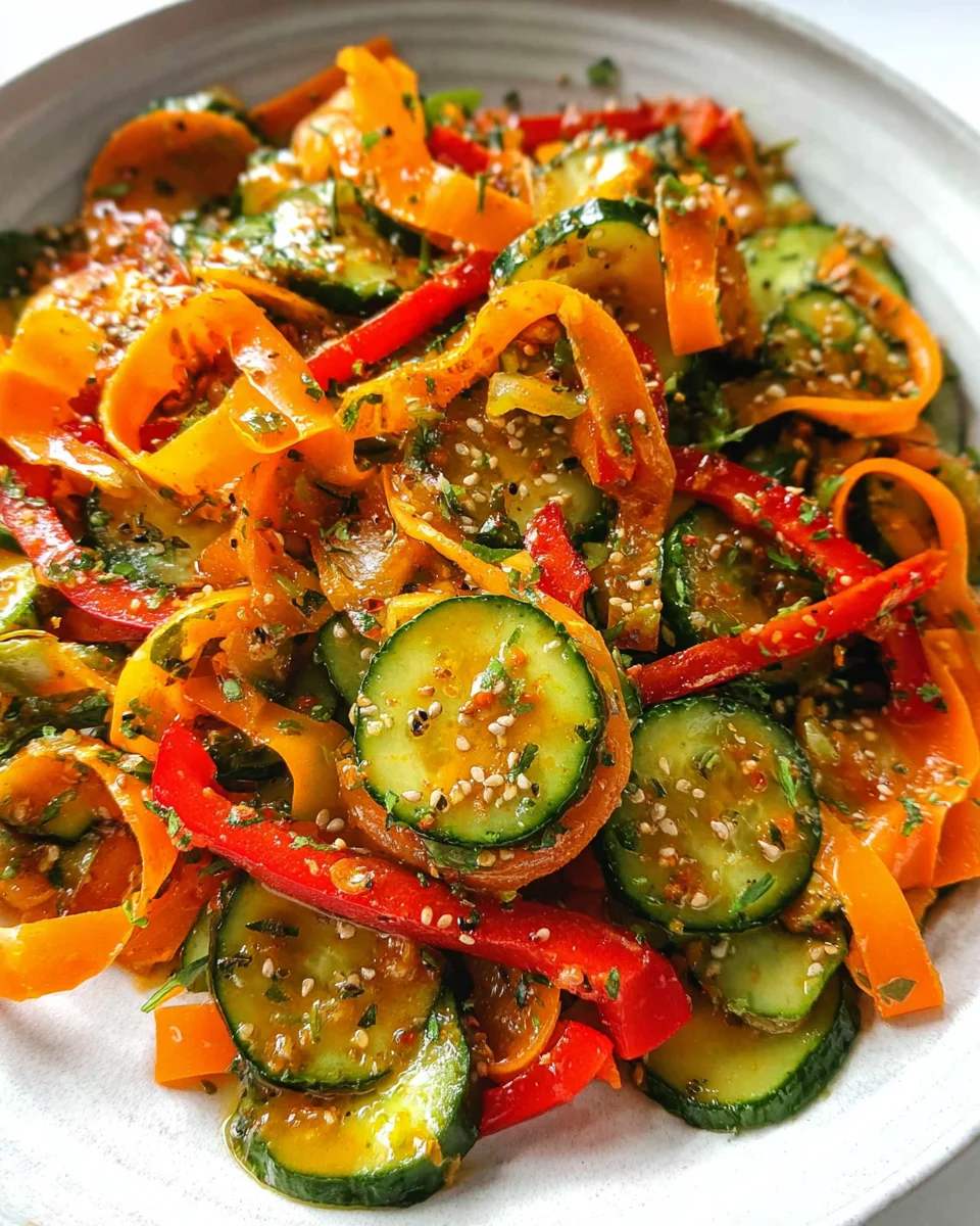 Viral Cucumber Pepper Salad Viral