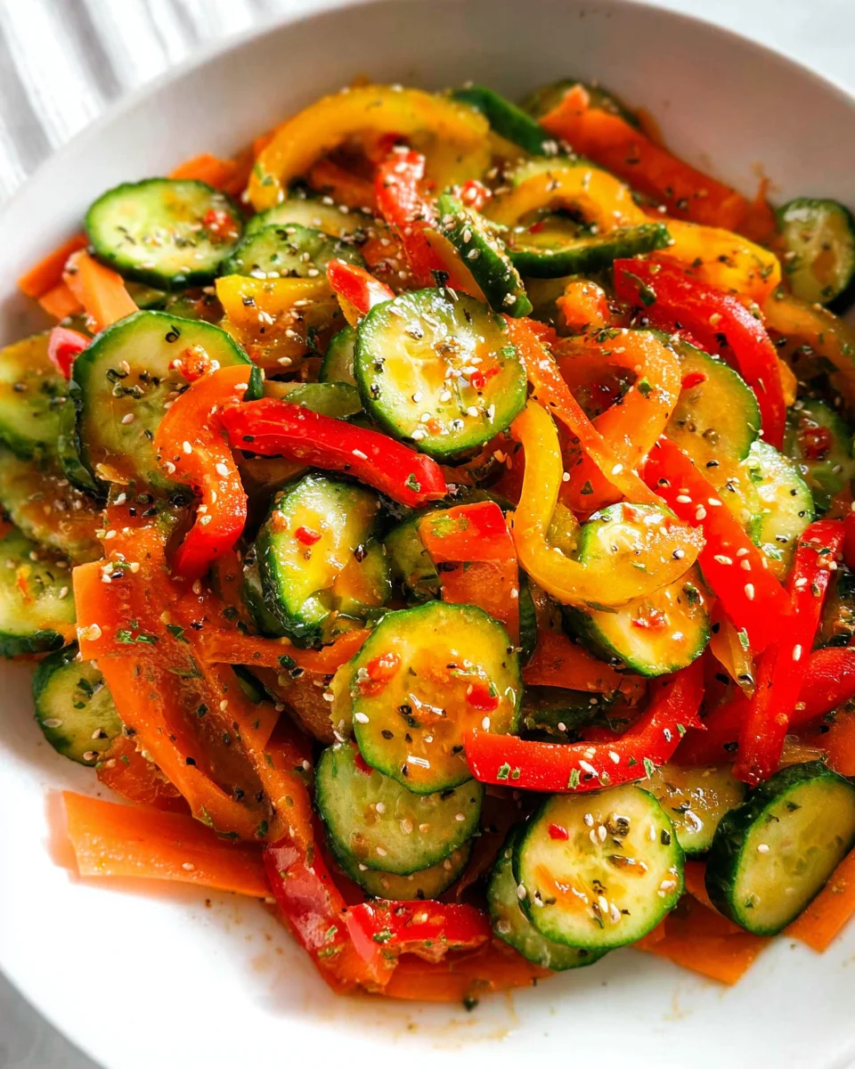 Viral Cucumber Pepper Salad Viral