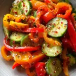 Viral TikTok Cucumber & Bell Pepper Salad Viral TikTok Cucumber & Bell Pepper Salad