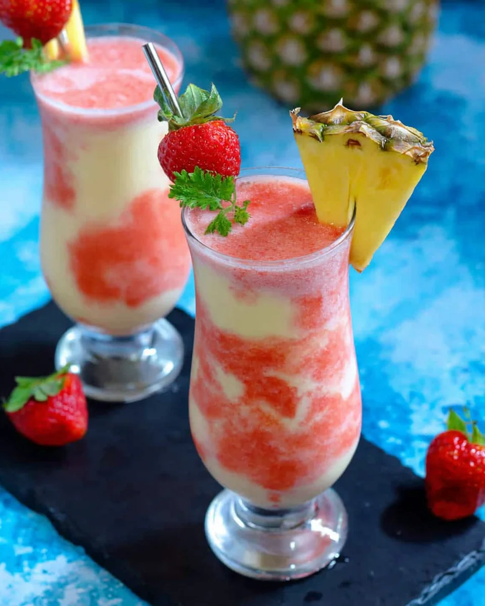 Virgin Strawberry Pina Colada 16 Virgin Strawberry Pina Colada
