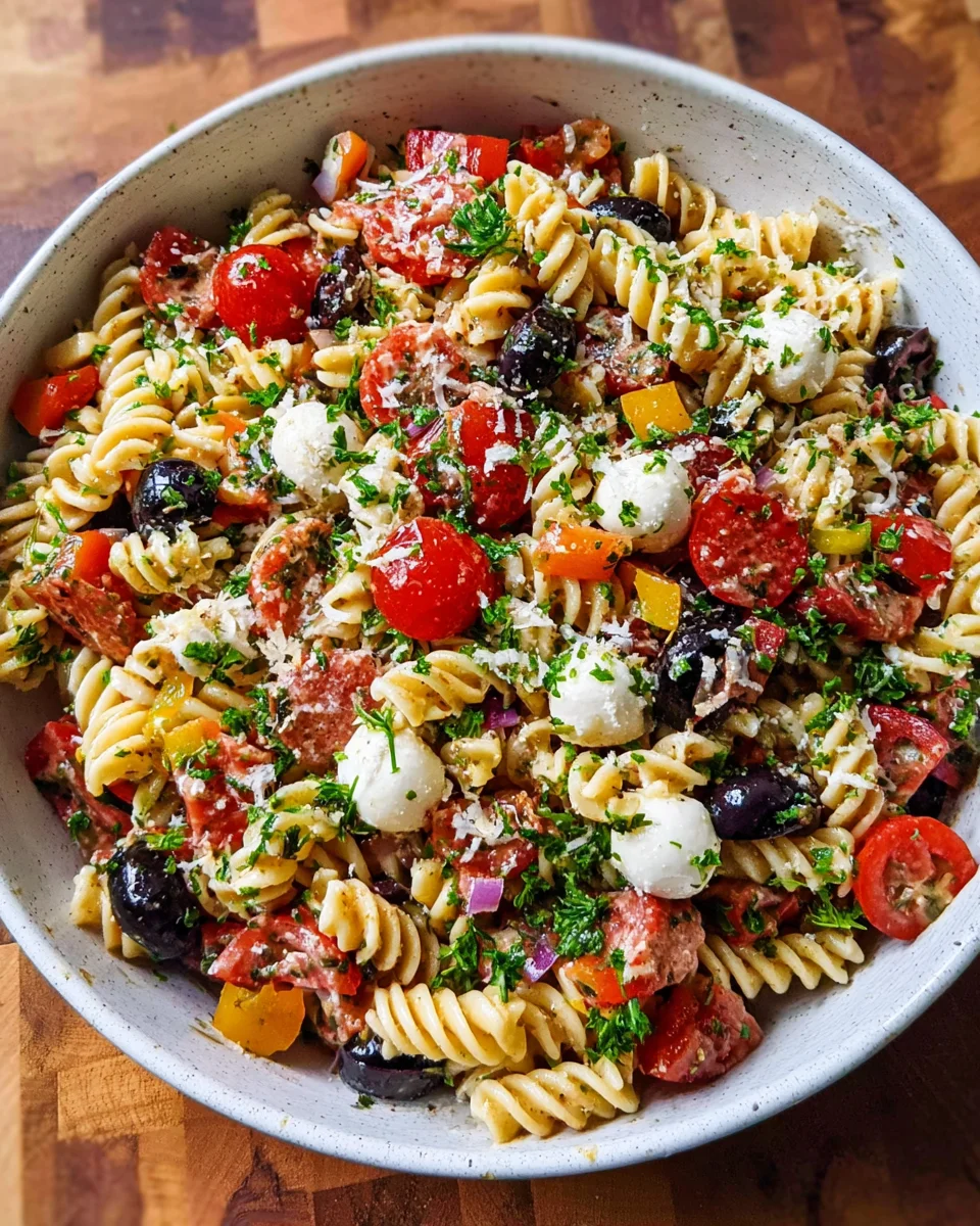 Zesty Italian Pasta Salad Zesty