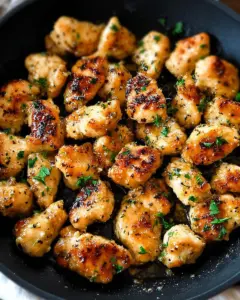 15-Minute Garlic Butter Chicken Bites