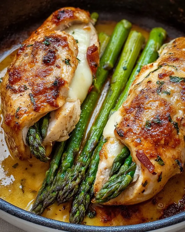 Asparagus Stuffed Chicken Fillet