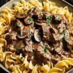 Beef Stroganoff with Egg Noodles