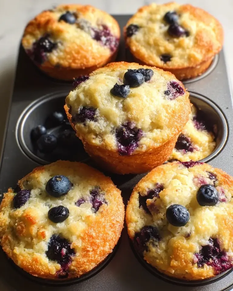 Blueberry Cottage Cheese Muffins