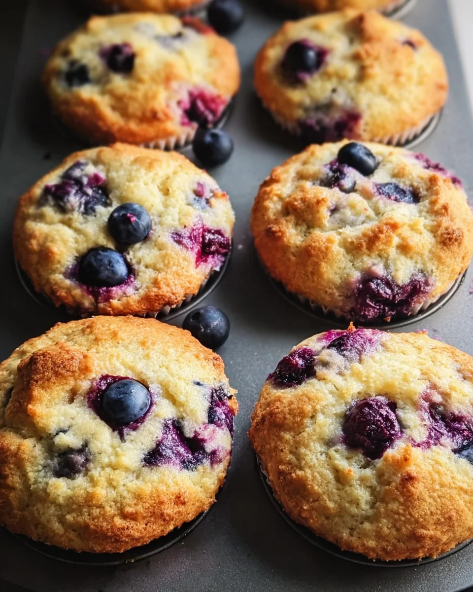 Blueberry Cottage Cheese Muffins 21 Blueberry
