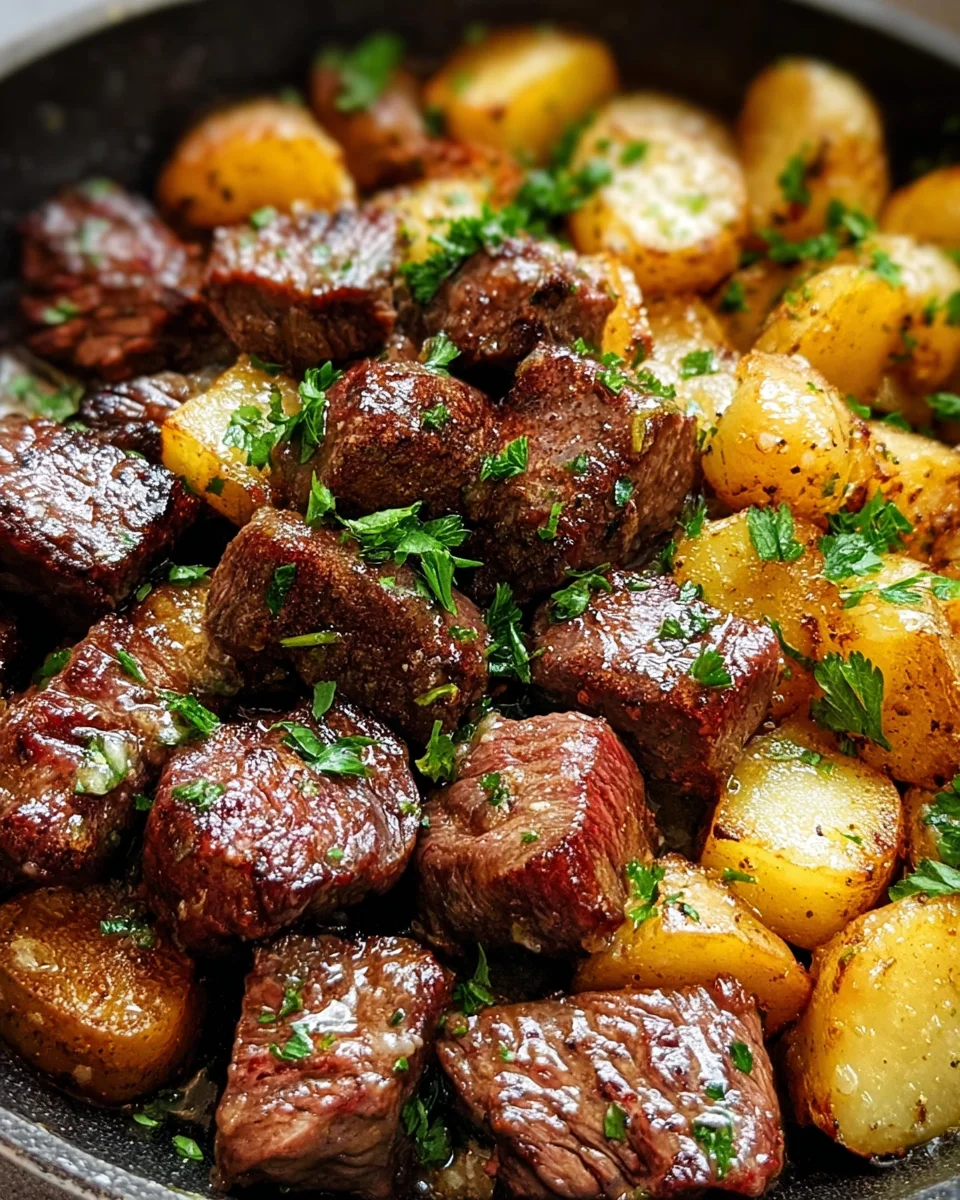 Creamy Garlic Butter Steak Bites and Potatoes 18 Creamy Garlic Butter Steak Bites and Potatoes