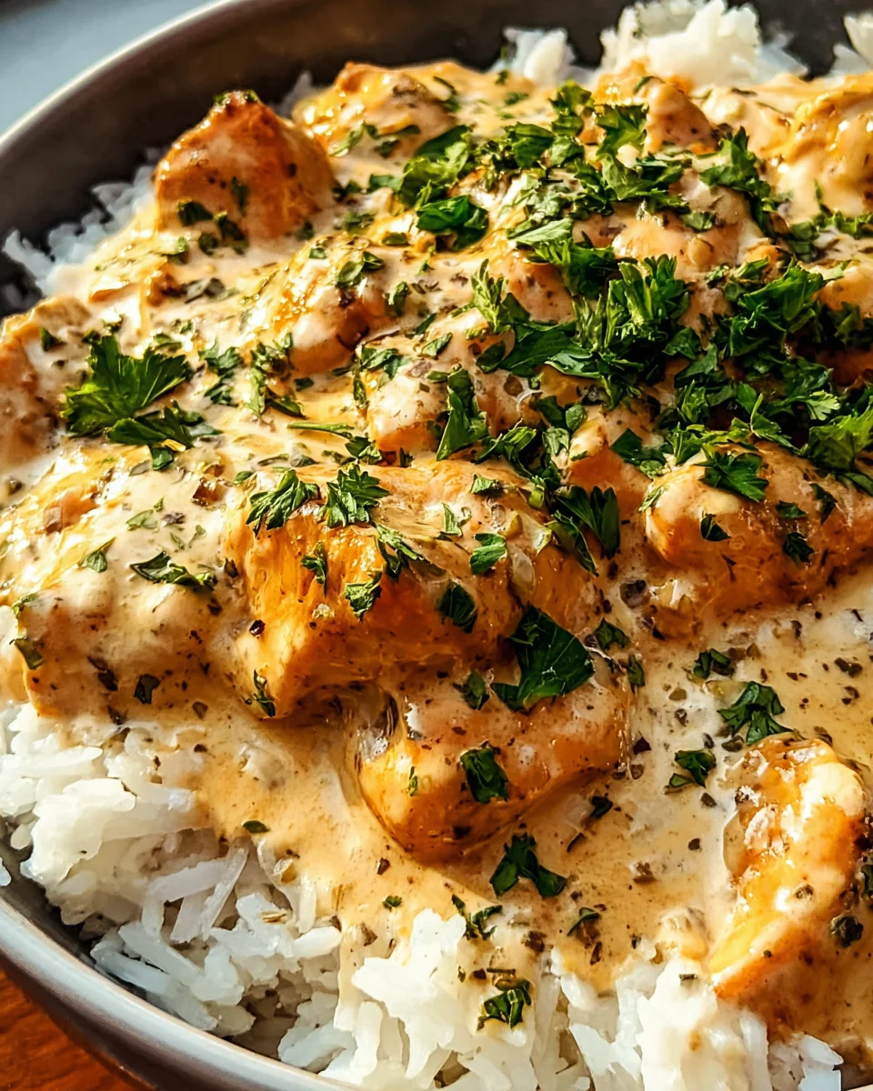 Creamy Smothered Chicken and Rice 25 Creamy