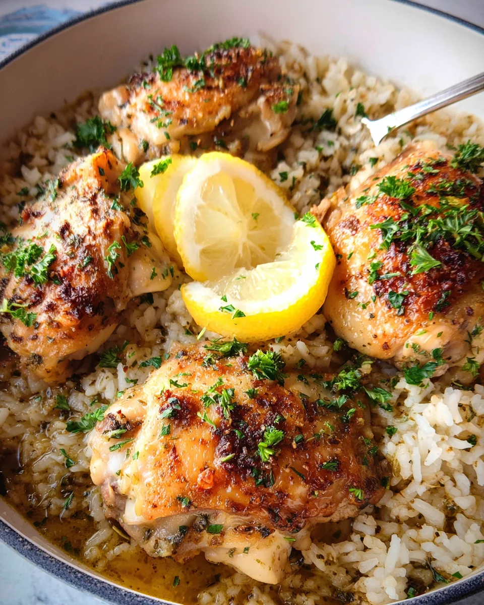 Crock-pot Lemon Chicken and Rice