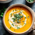 Easy Butternut Squash and Sweet Potato Soup