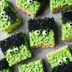 Frankenstein Halloween Rice Krispie Treats