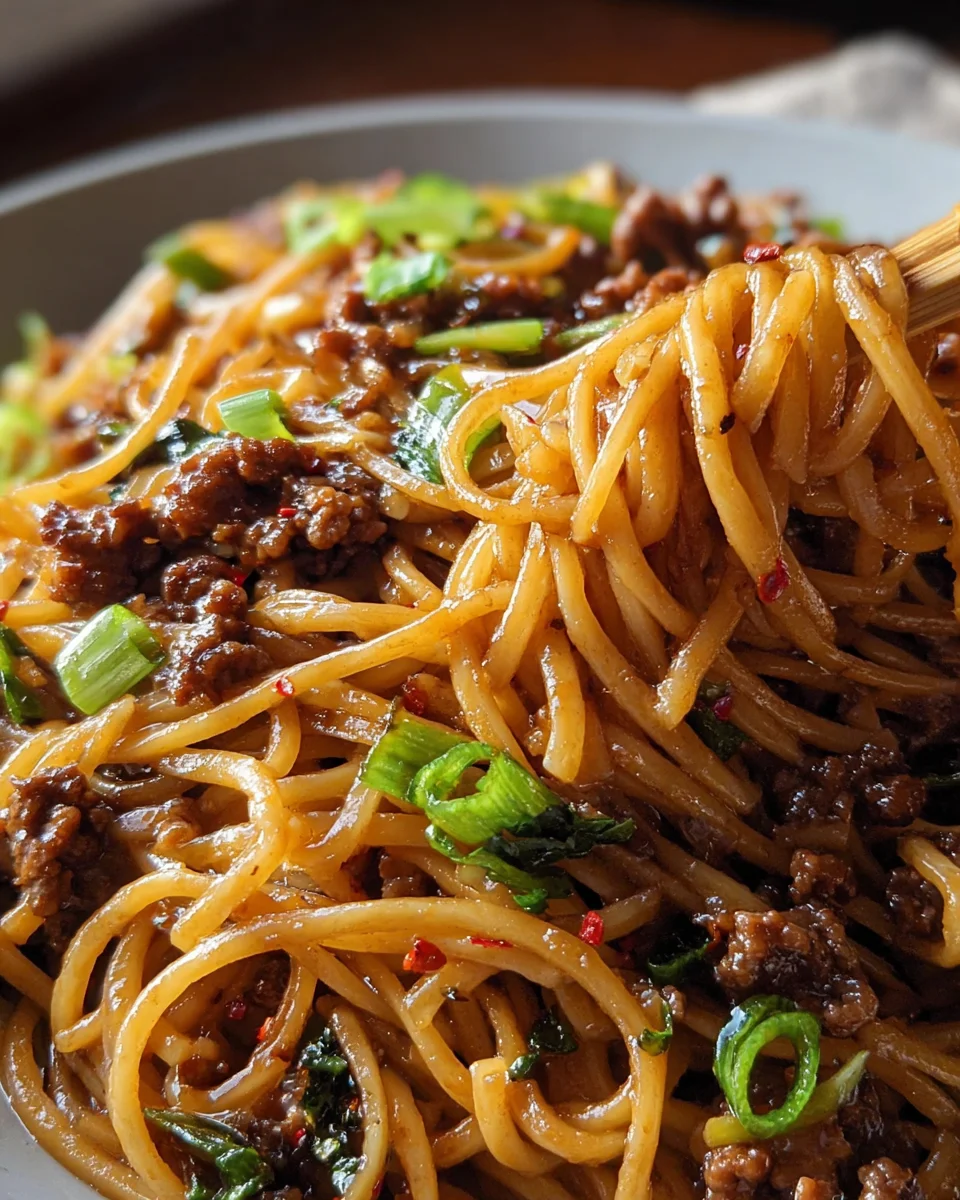 Ground Beef Mongolian Noodles 20 Ground Beef Mongolian Noodles