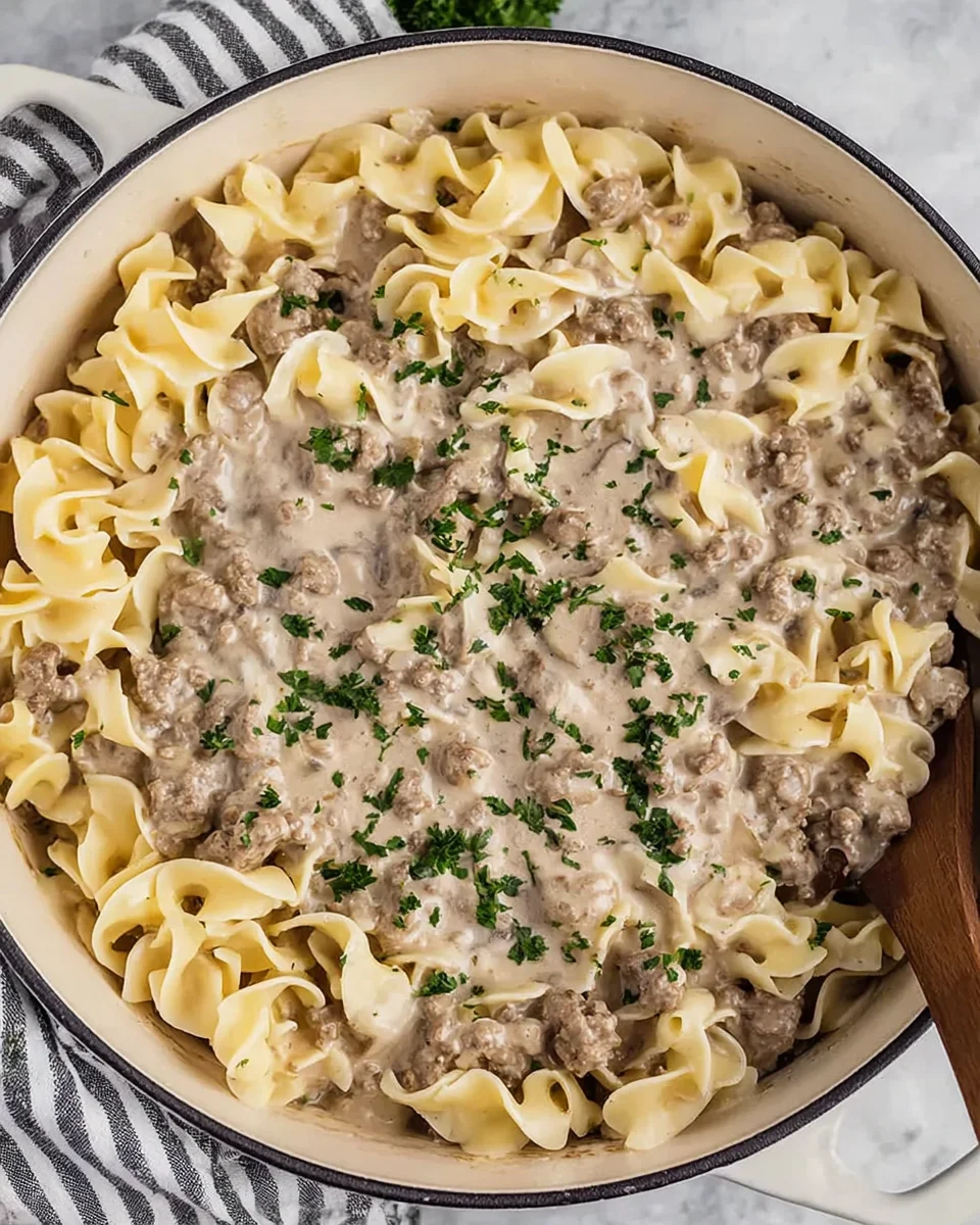 Ground Beef Stroganoff