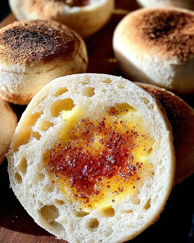 Homemade Sourdough English Muffins