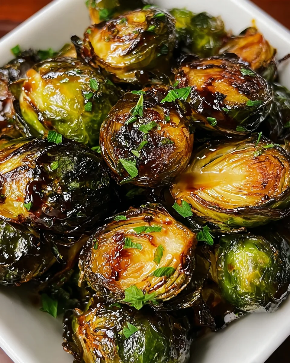 Honey Balsamic Brussels Sprouts