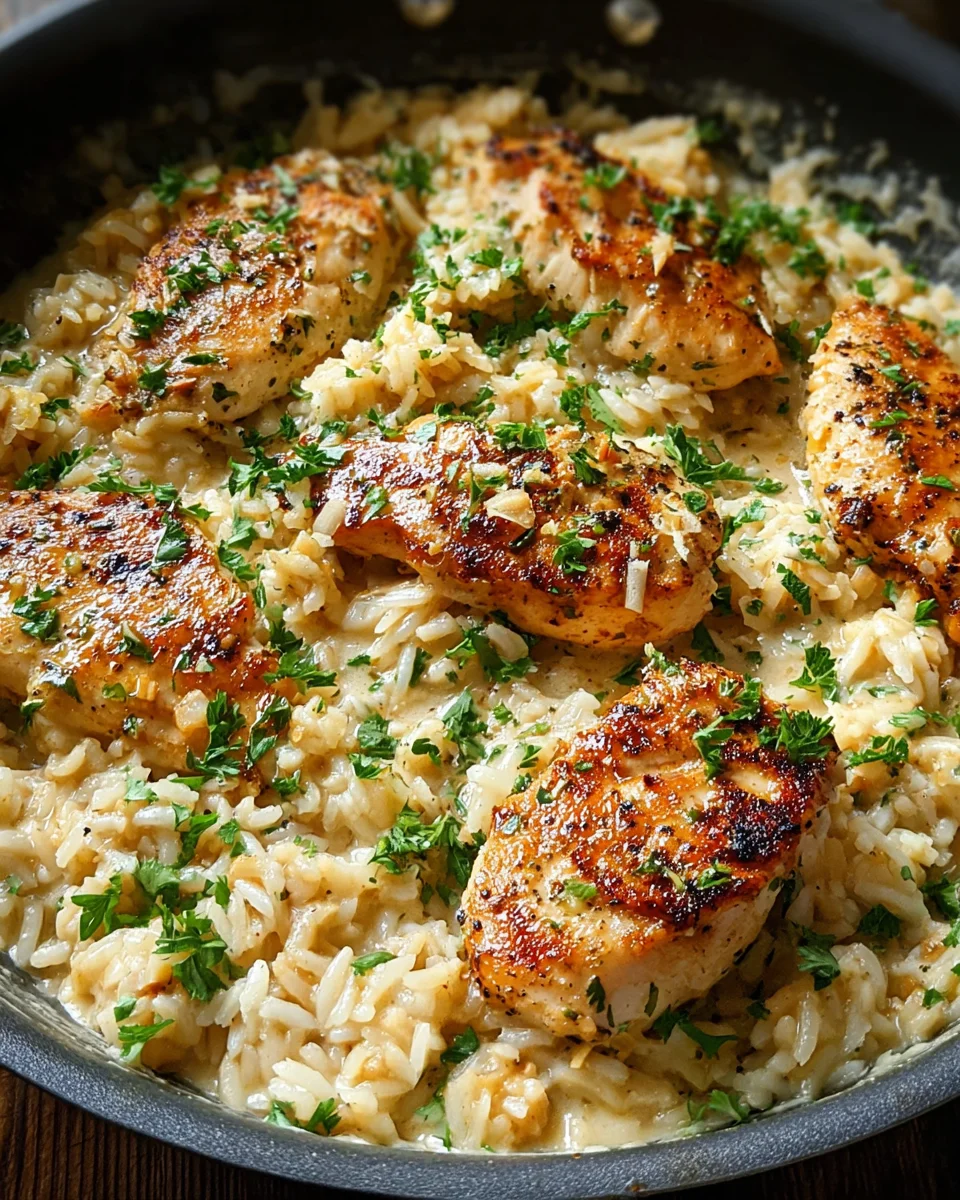 One-Pan Creamy Parmesan Chicken & Rice 22 One-Pan Creamy Parmesan Chicken & Rice