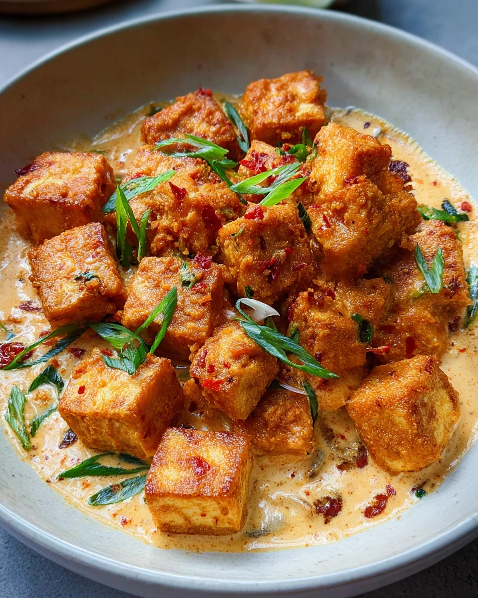 Spicy Tofu with Creamy Coconut Sauce 16 Spicy Tofu with Creamy Coconut Sauce