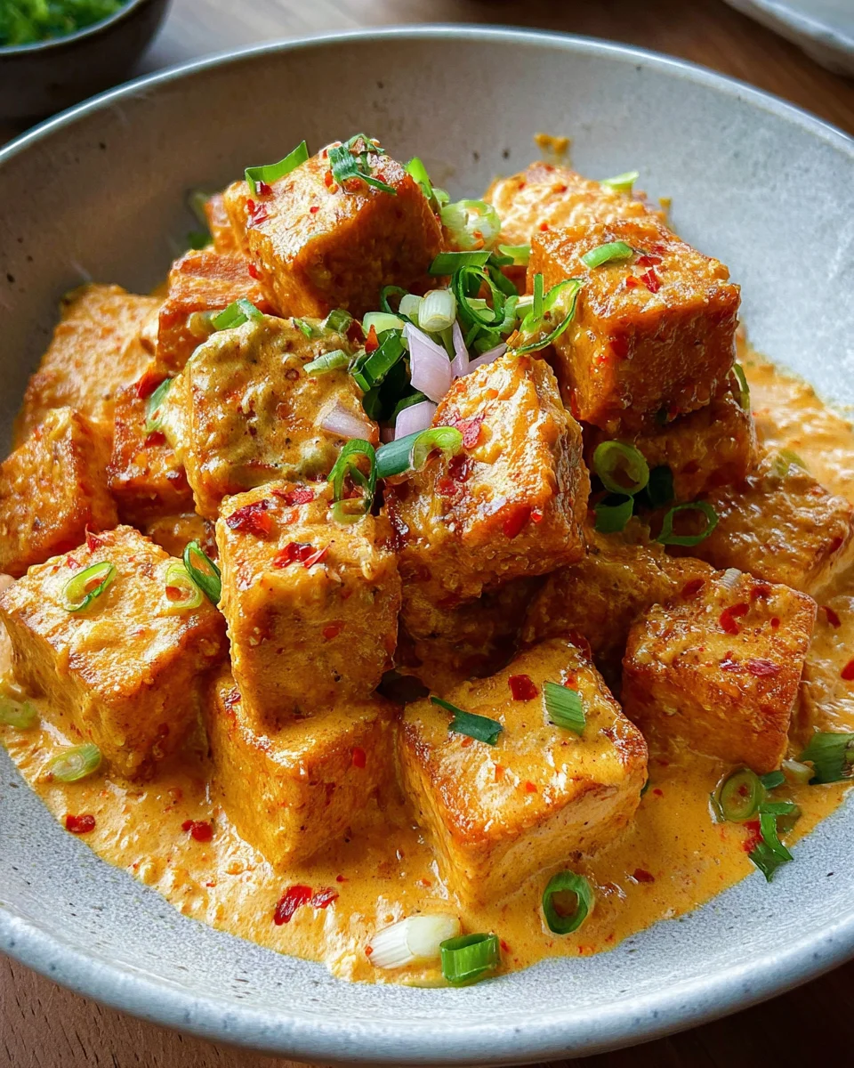 Spicy Tofu with Creamy Coconut Sauce 18 Spicy