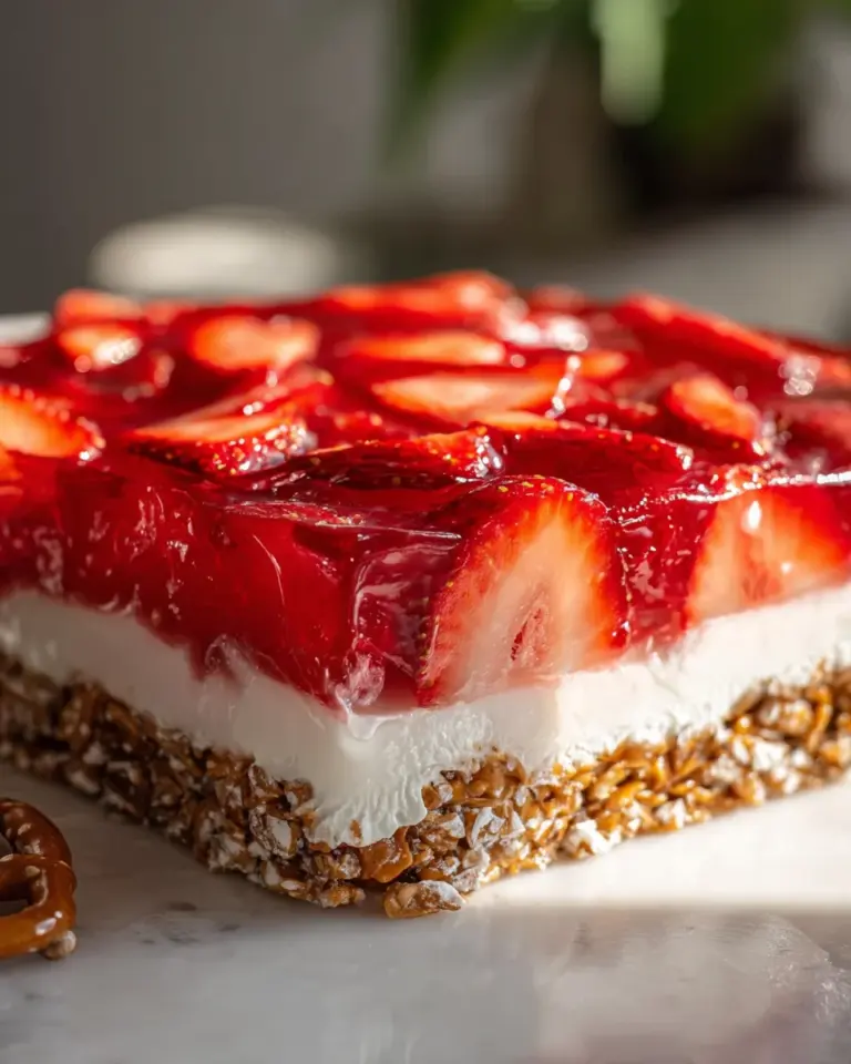 Strawberry Pretzel Jello Salad