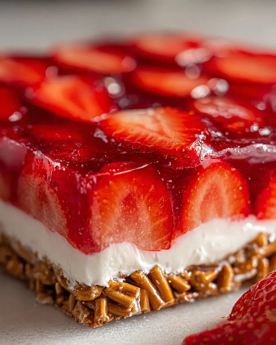 Strawberry Pretzel Jello Salad 22 Strawberry