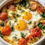 Baked Feta Eggs