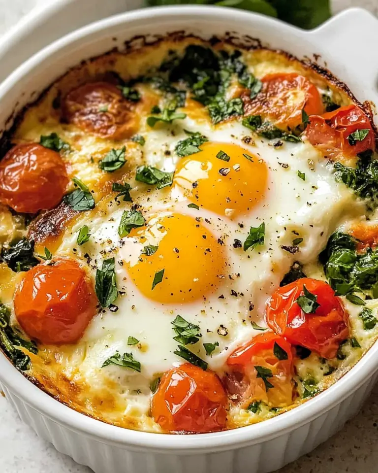 Baked Feta Eggs