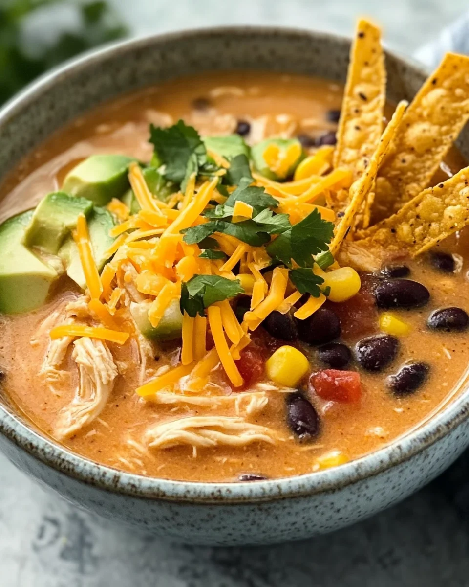 Creamy Chicken Tortilla Soup 20 Creamy