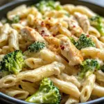 Creamy Rotisserie Chicken Broccoli Pasta