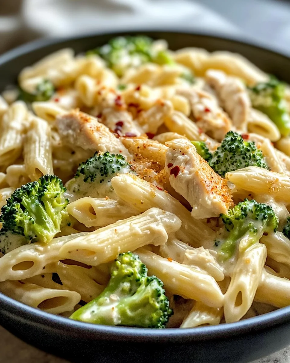 Creamy Rotisserie Chicken Broccoli Pasta