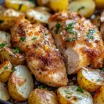 Garlic Parmesan Chicken and Potatoes (One-Pan Dinner)