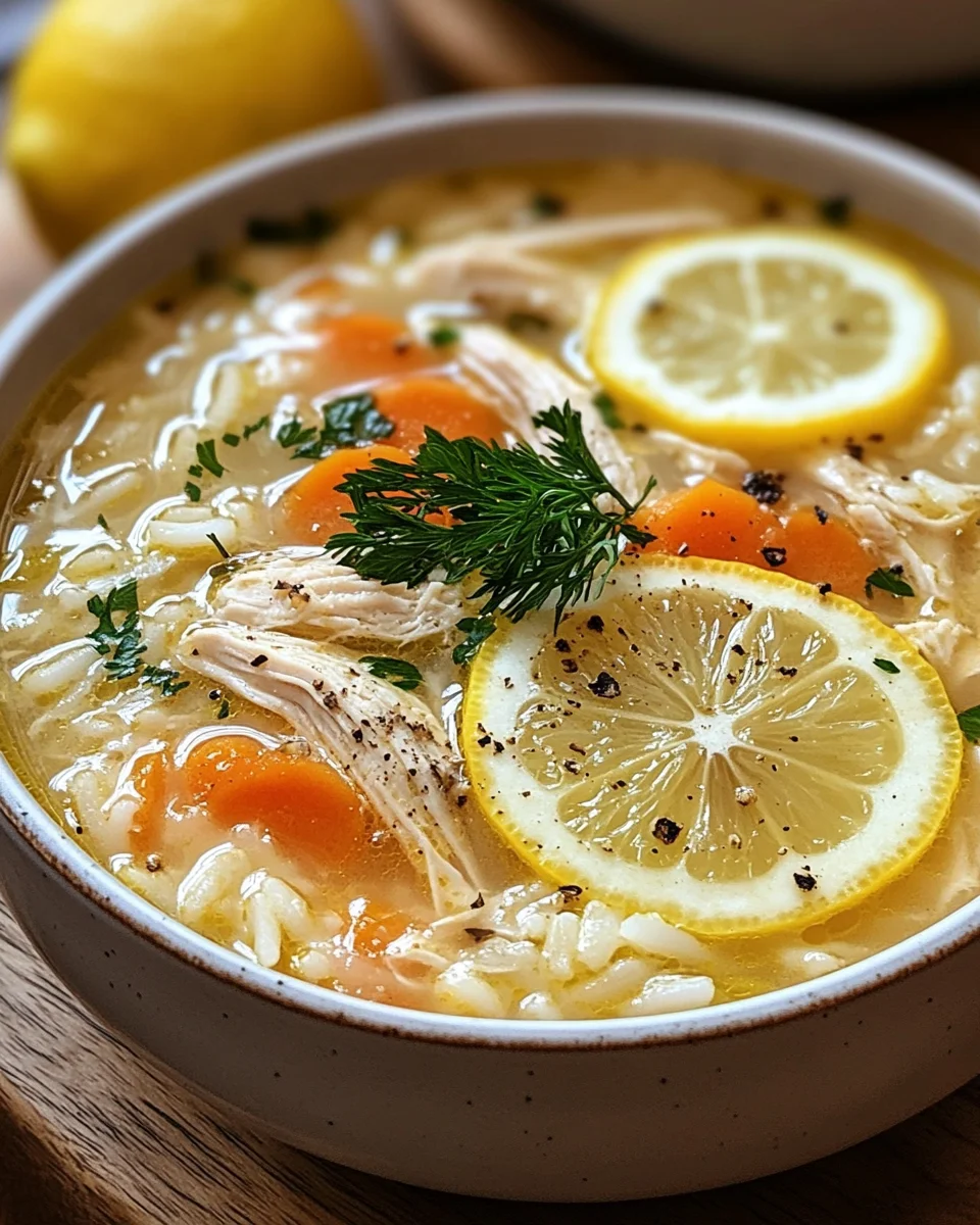 Greek Lemon Chicken Soup