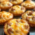 High-Protein Pancake Sausage Mini Muffins