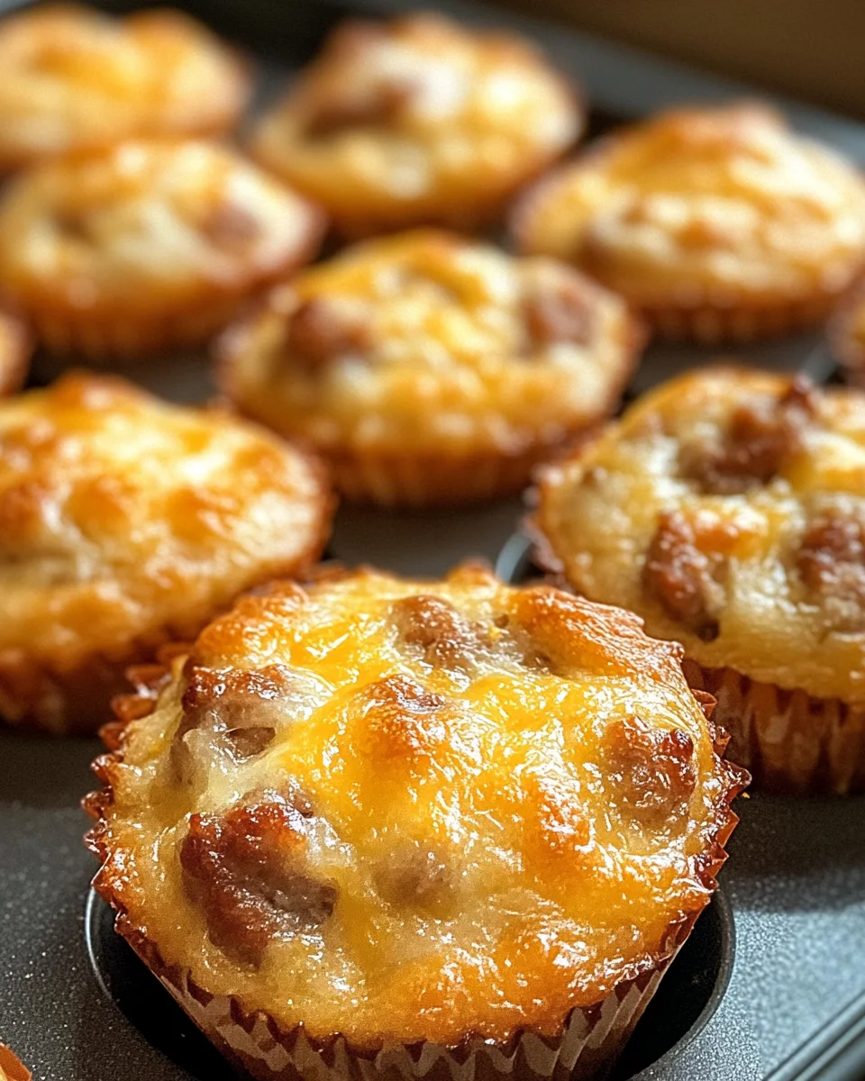 High-Protein Pancake Sausage Mini Muffins