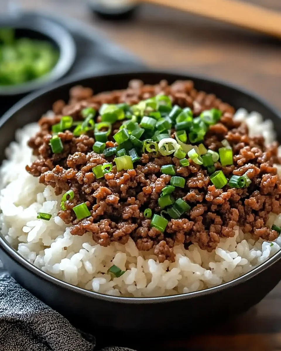Korean Ground Beef Bowl (25-Minutes)