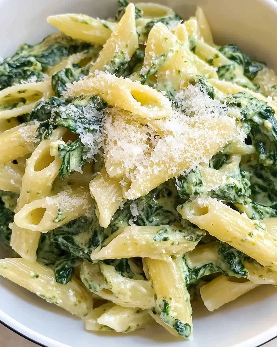 Pasta with Spinach Sauce 20 Pasta