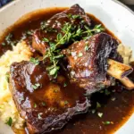 Red Wine Braised Short Ribs in Dutch Oven